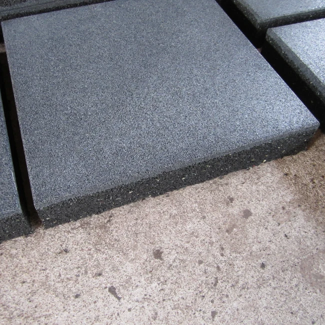 500 * 500mm or 1000 **1000mm 100% pure rubber granules material crossfit rubber floor