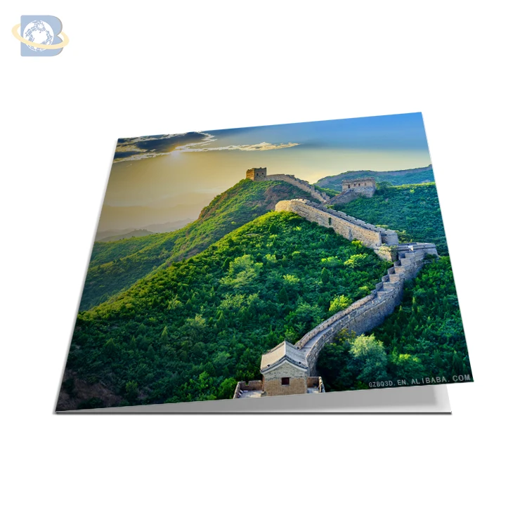 
Custom lenticular postcard beautiful scenery 3D postcard for tourist souvenirs 3D lenticular postcard printing 