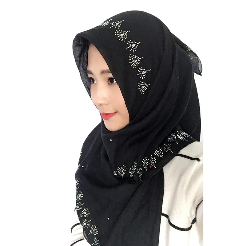 Voile square size popular cute hijabs muslim hijab girls hijab