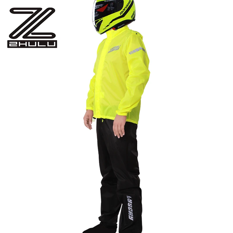 Hot Sale Factory directly customized Motorcycle Raincoat reflective riding split suit