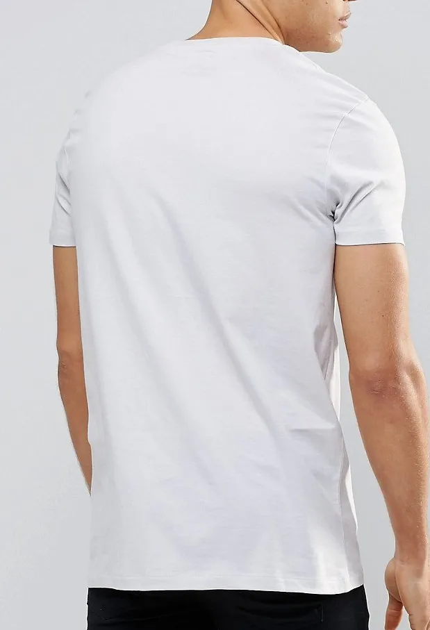 Custom slim fit crew neck strech amazing cheap white t shirt