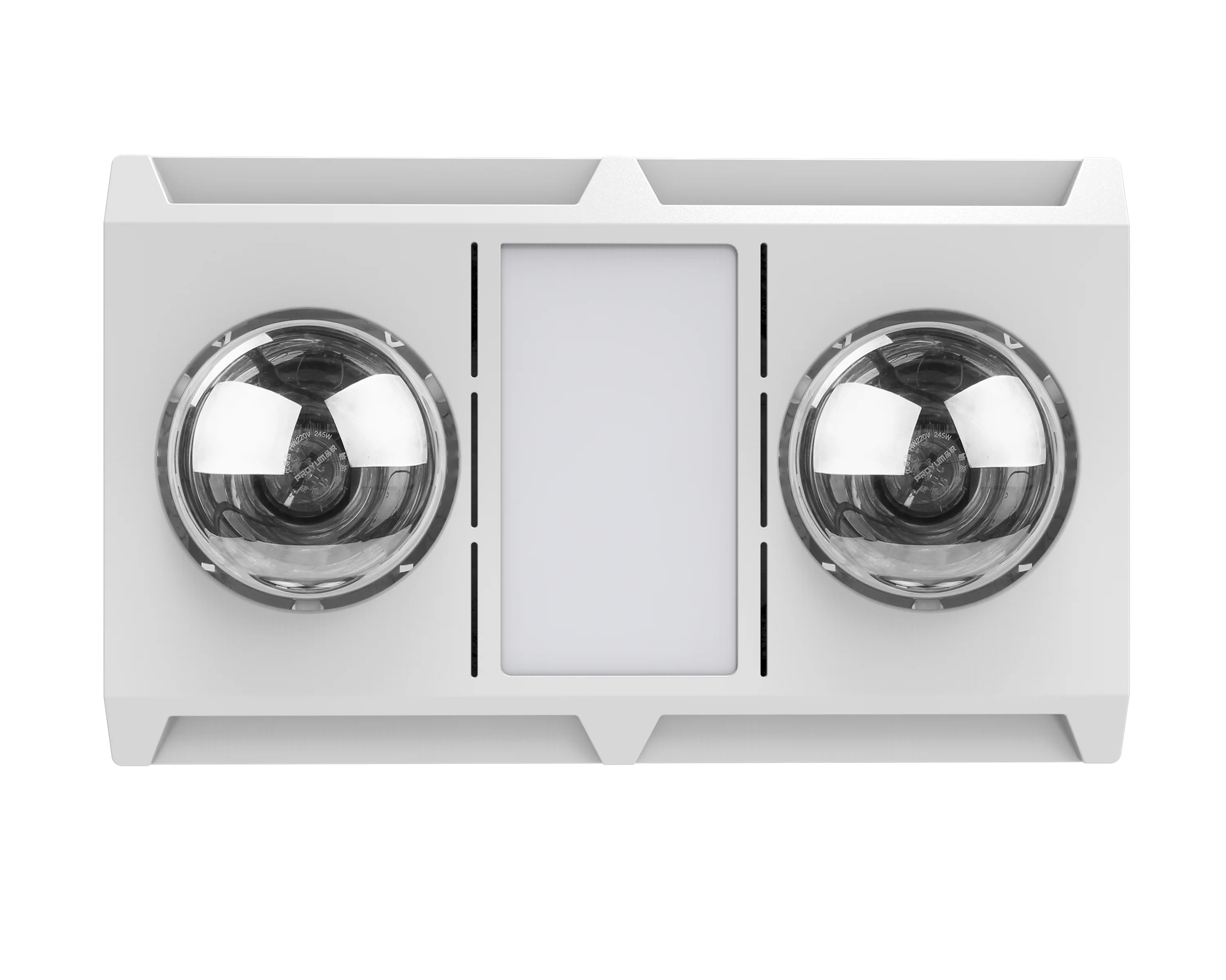 Proyum heat fan light HFL products ceiling electric heater in bathroom instant infrared bathroom heater with LED panel lighting