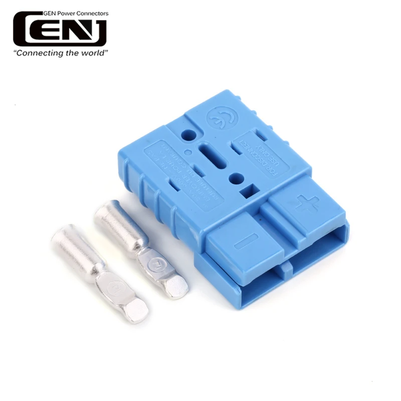 50A power connector with handle dust cover battery connector