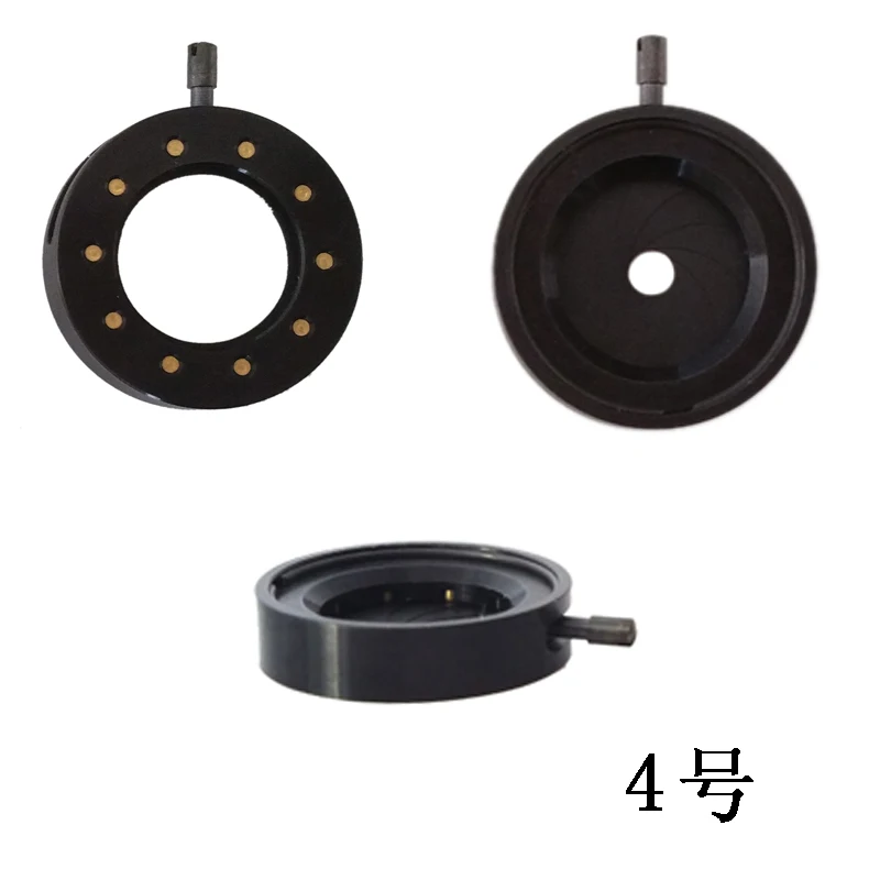 Microscope iris diaphragm with Adjustable Aperture