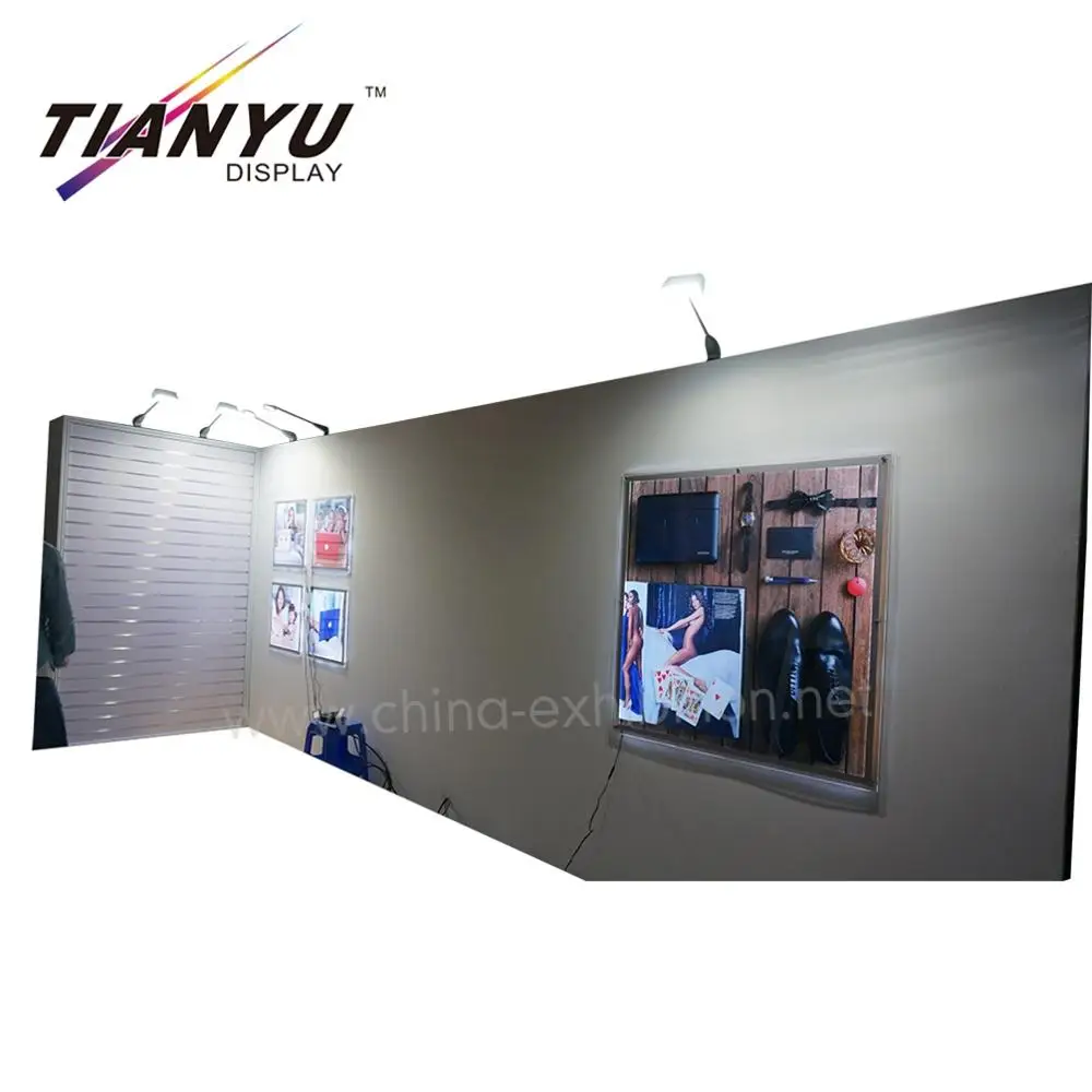Tian Yu offer  eye catching wooden exhibition booth system modular wooden coated expo stand