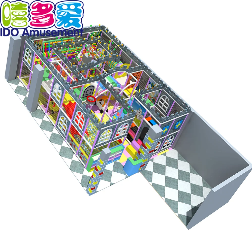 
New design kids play game center Naughty Castle Jungle Gym children park items for baby 