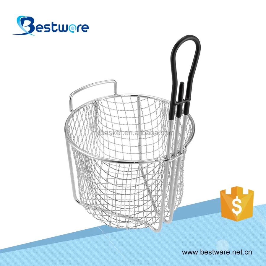 Горячая Распродажа, сетчатая корзина из нержавеющей стали для коммерческой фритюрницы, круглая проволочная корзина для жарки