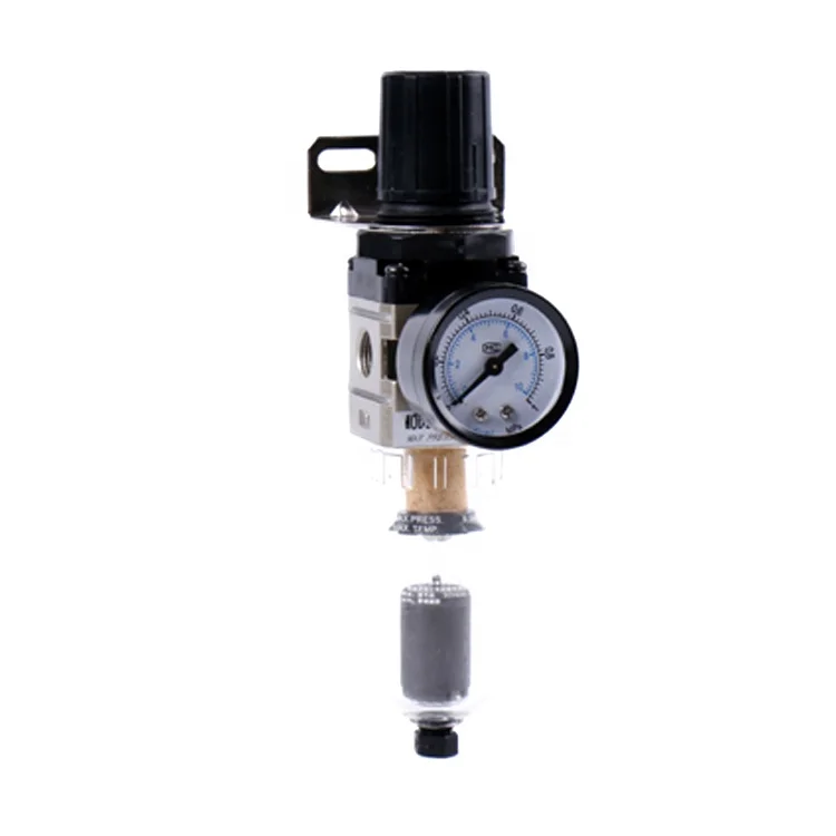 
Nanpu Pneumatic Air Filter Regulator Auto Drain AW2000-02D G1/4 With Copper Cartridge SMC Type Air Treatment Units 