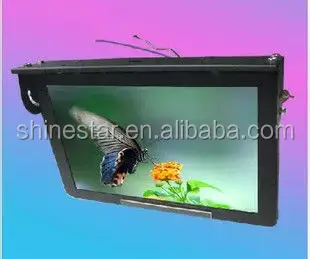 17 inch LCD advertising bus media player screen monitor TV with mounting bracket for vehicle coach metro train