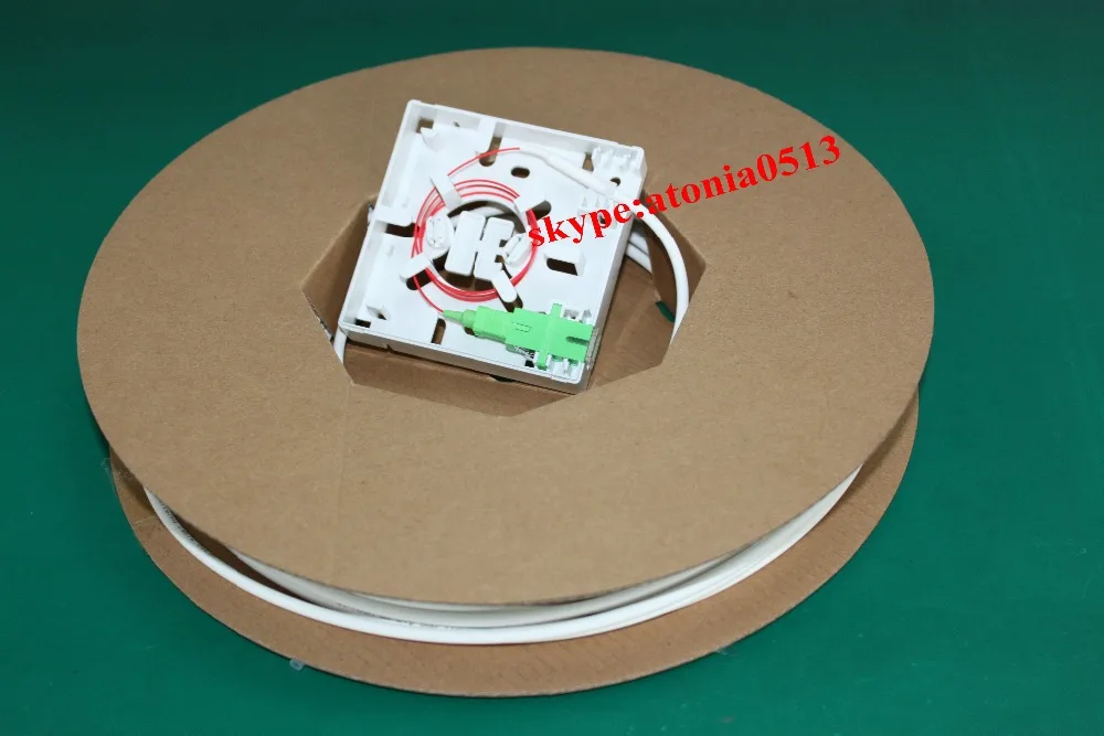 ABS IP55 Indoor 2-Port Fiber optic junction box Fiber Optic Wall Face Plate Outlet terminal box