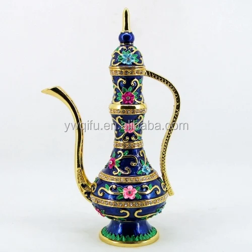 Wholesale popular Metal Golden Aladdin Lamp trade gift item(QF3369-002)