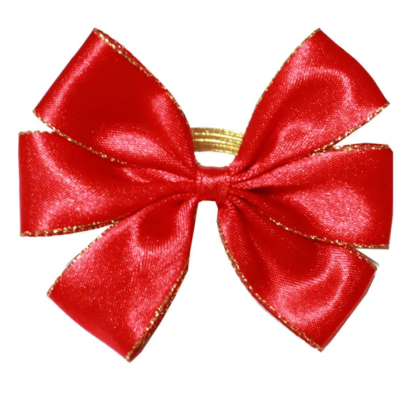 Завязанный великолепный атласный бант с эластичной петлей для бутылок вина банок декоративный из ленты 6 петлями банты