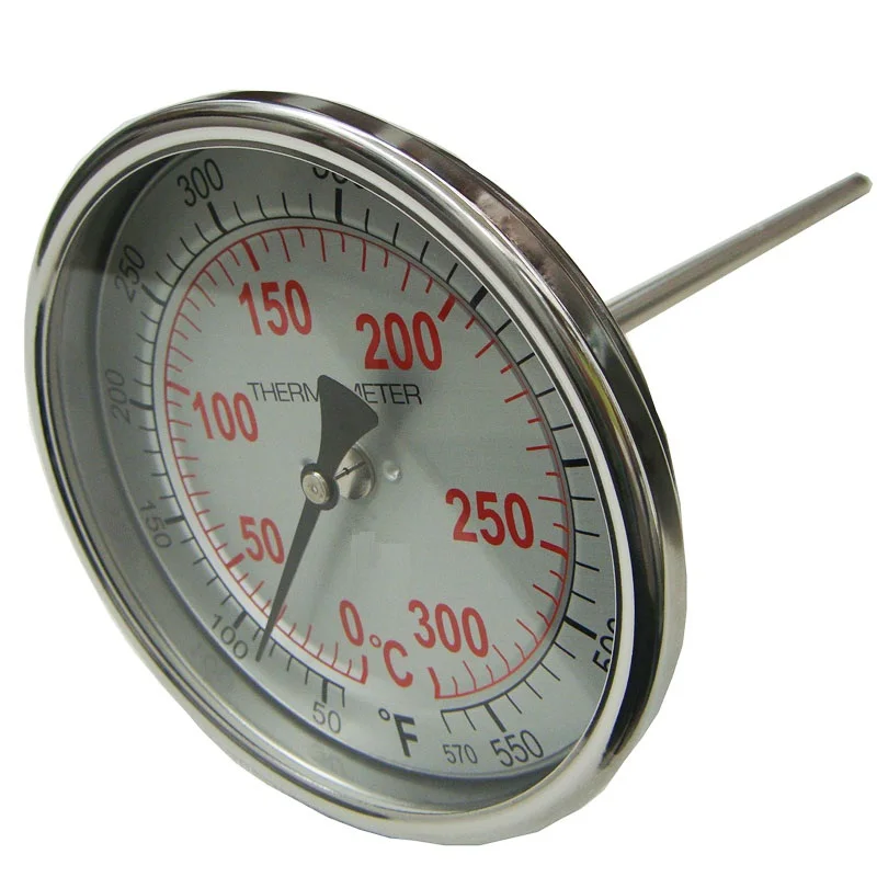 Degrees Celsius and Degrees Fahrenheit double scale bimetal thermometer