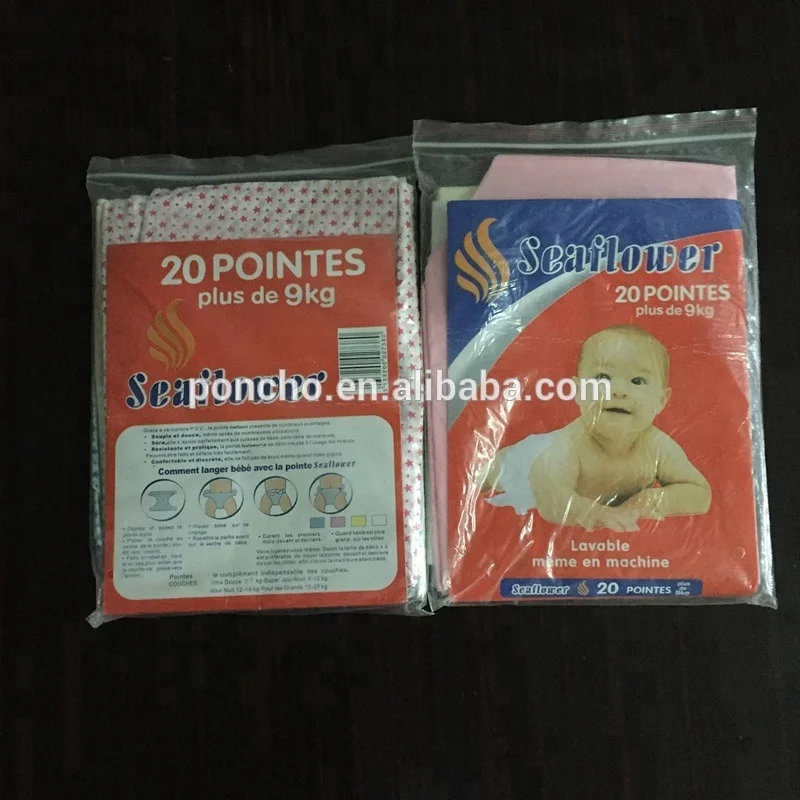 For Africa Plastic  Baby  Diaper Waterproof Cheap Price With Solid Colors Tie-Pant Adjust Size For 0-2Y Baby