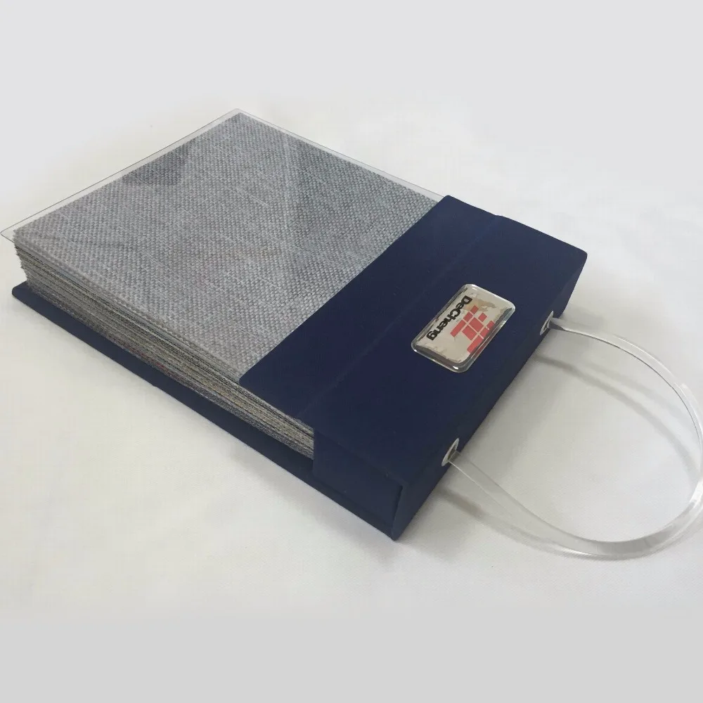 Современный DC-01-91 каталогу тканей папки изготовленный на заказ пустая книга папка для документов