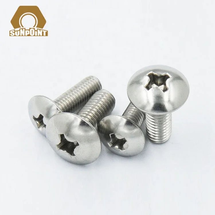 Sunpoint ANSIB18.6.3T ss 304/316 m6  cross phillips truss head machine screw pan head cap screw