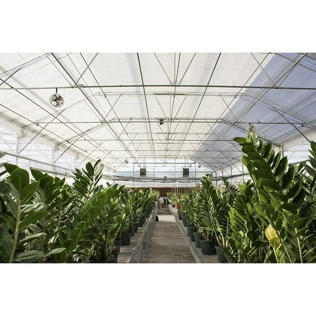 indoor vertical hydroponic systems gutter connect Poly film cover metal greenhouse tower garden vertical farming