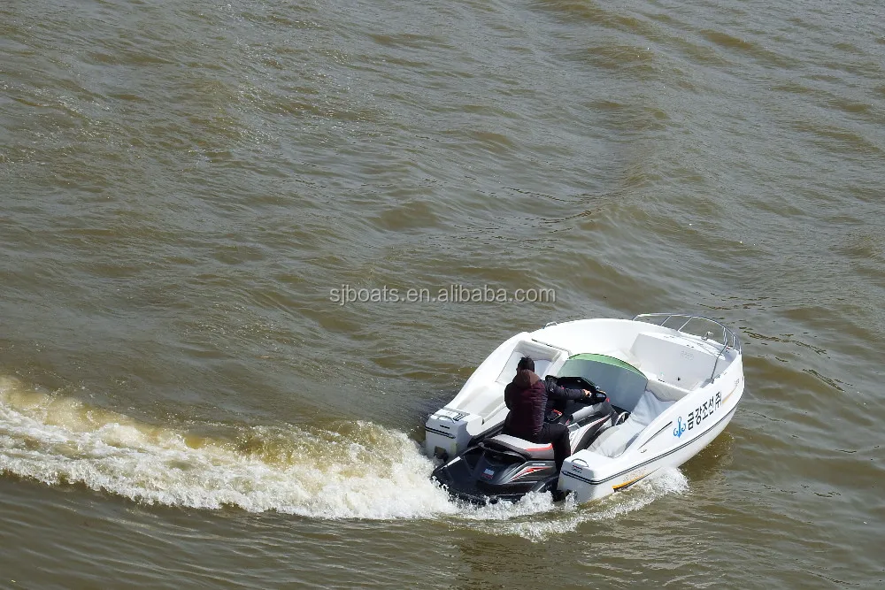 2018 new type SANJ jetski combined boat 4 stroke 1800CC water scooter quad ski mini jet boat