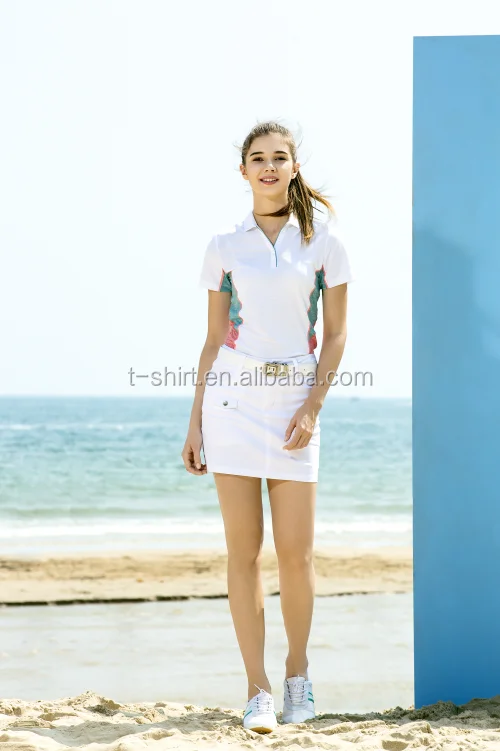 Женская рубашка-поло и юбка, рубашка для гольфа