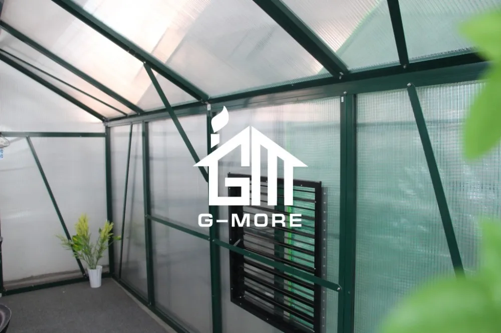 G-MORE Titan/Grange Series, 4M Width/6M Length, High Quality 4 Seasons Aluminum/10MM Polycarbonate Grange Green house(GM32406-G)