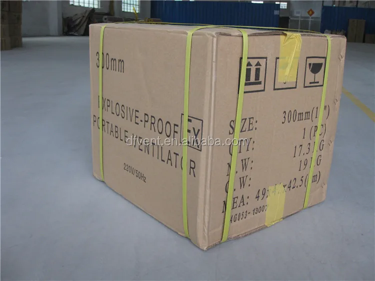 300mm 220V red explosive proof ventilation fan blower