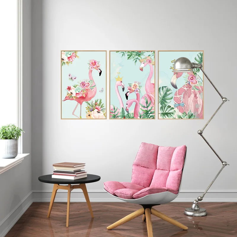 SK9315 Flamingo Livingroom Animal Wall Sticker