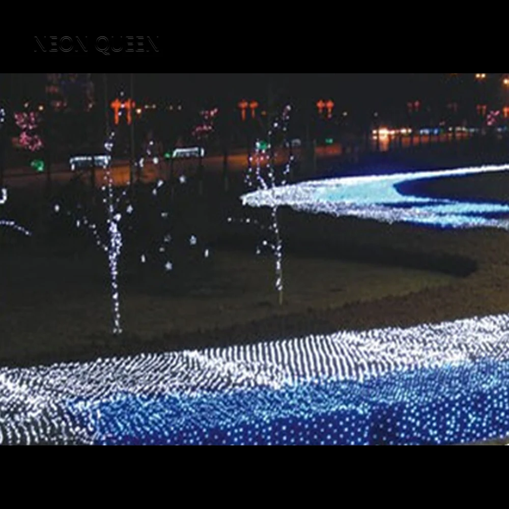 PVC Custom sizes outdoor net light christmas party Colorful Led Net Light