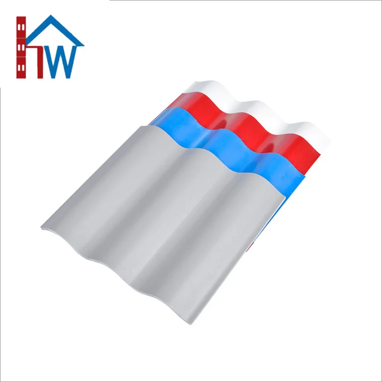 Sound proof \& heat proof plastic wave roof sheet upvc roofing sheet foshan