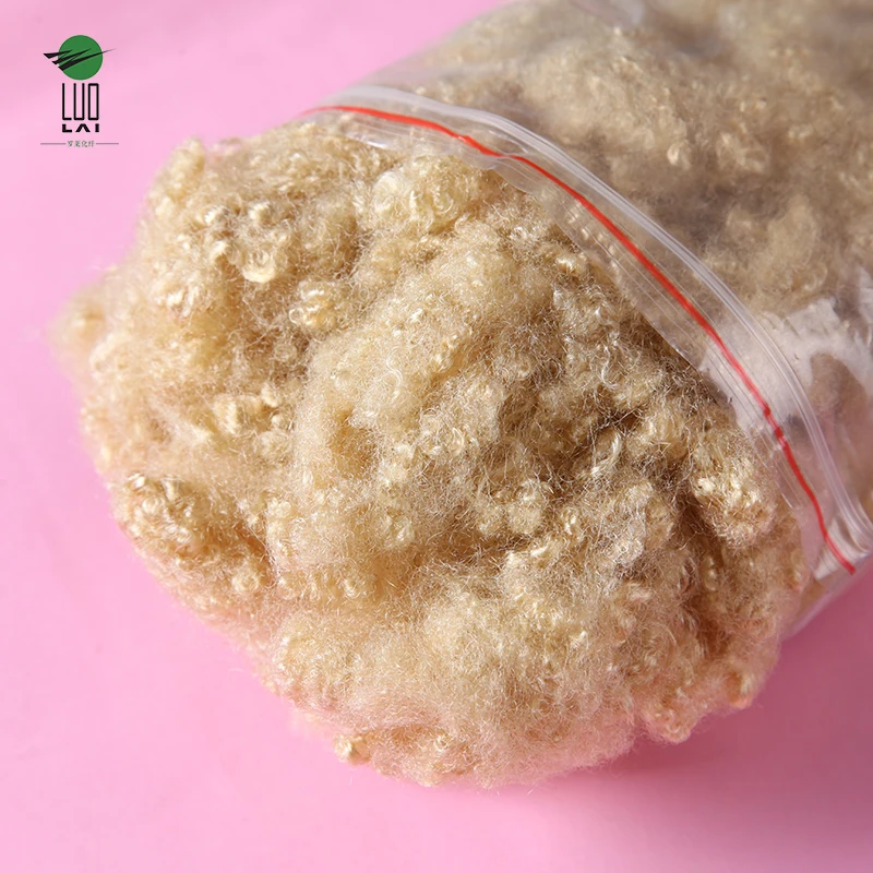 
15d polyester staple fiber recycled hollow filling material 