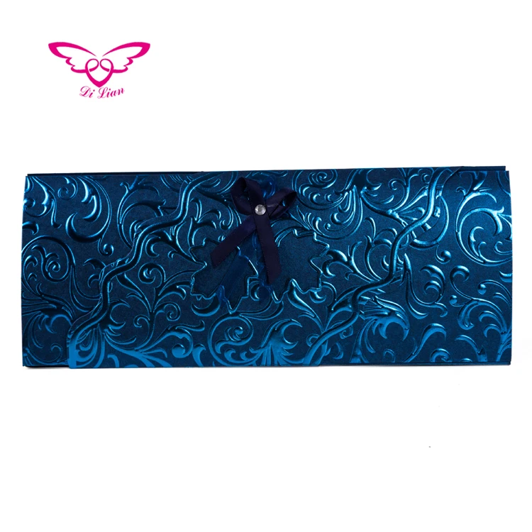 Royal Blue Tombstone Unveiling Invitation Cards