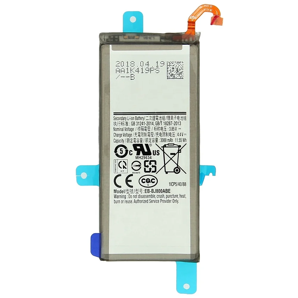 3.85V 3000mAh EB-BJ800ABE Replacement Battery For Samsung Galaxy A6 J6 J8 2018 Battery
