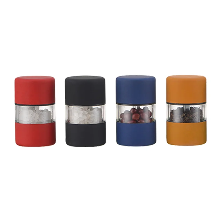color custom 2 in 1 manual salt and pepper grinders ceramic