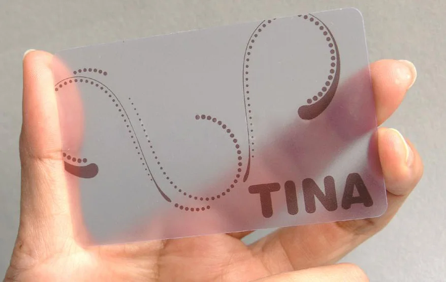 Factory price clear transparent Plastic Business Blank PVC ID Cards Format