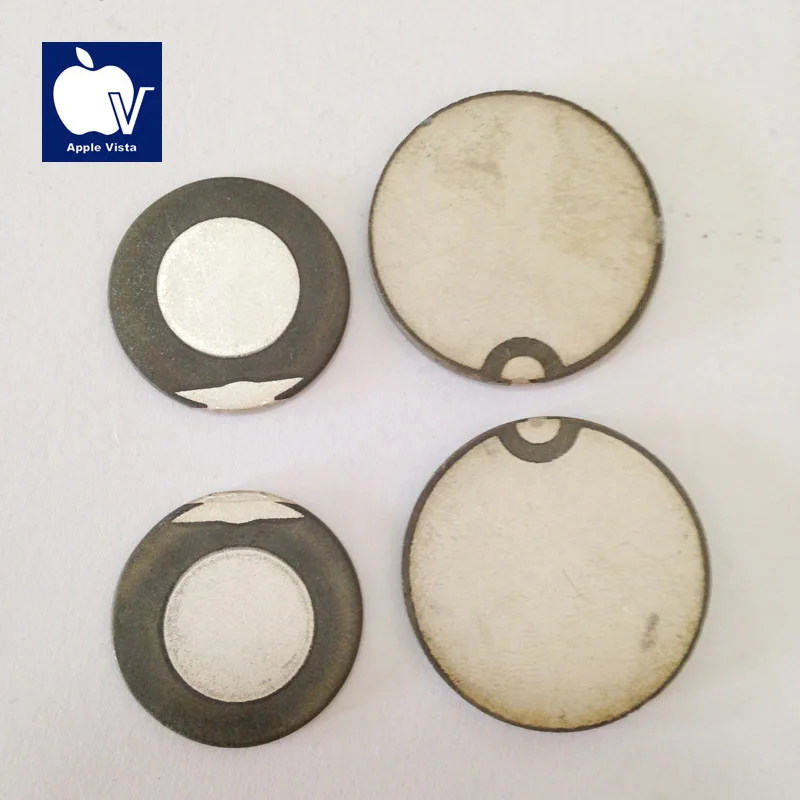 2 Mhz piezo ceramic PZT4 PZT5 PZT8 piezoelectric ceramic element piezo plate