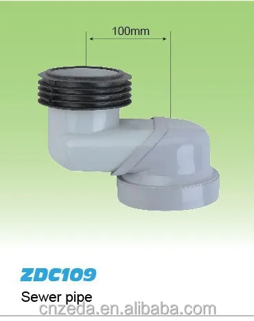 
Toilet bowl displacement connector pipe, WC pan sewer pipe 