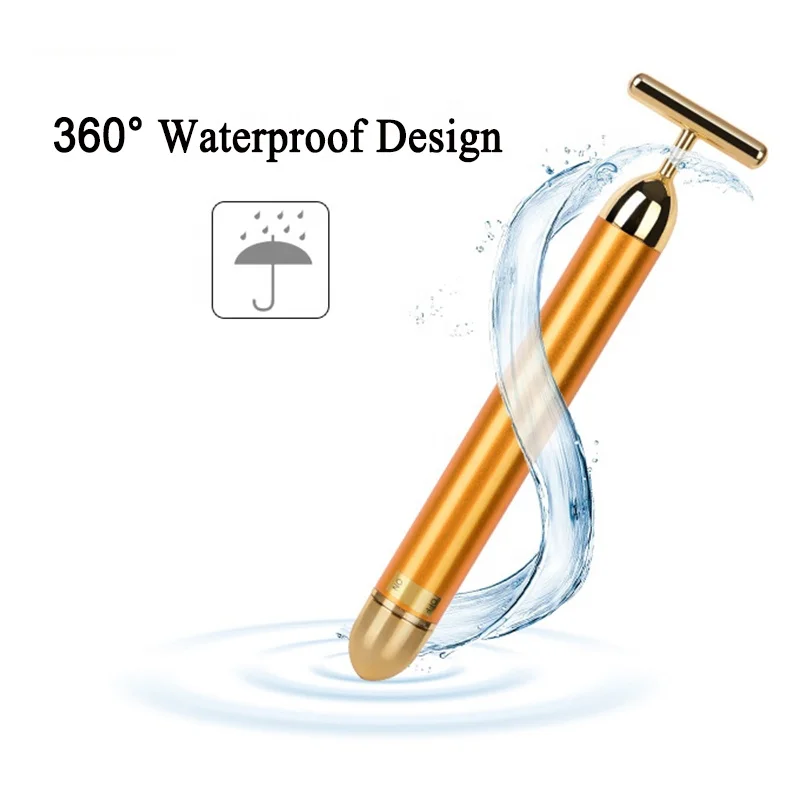 24K Gold Ion Beauty Bar Face & Neck Lifting Massager Face Lifting Device Face Lift Skin Tightening