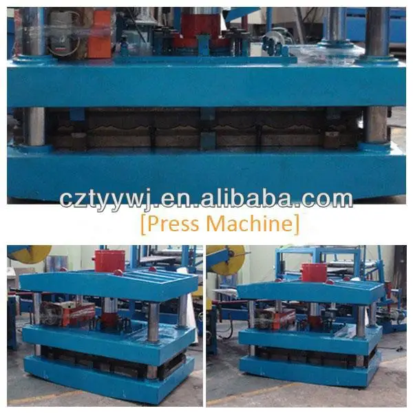 Construction machineType Color Stone sand blasting coated steel roof machine/stone coated roof tiles production line