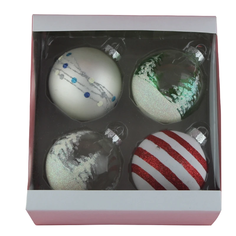 
Wholesale hanging baubles glass christmas ball sets for christmas decorations 