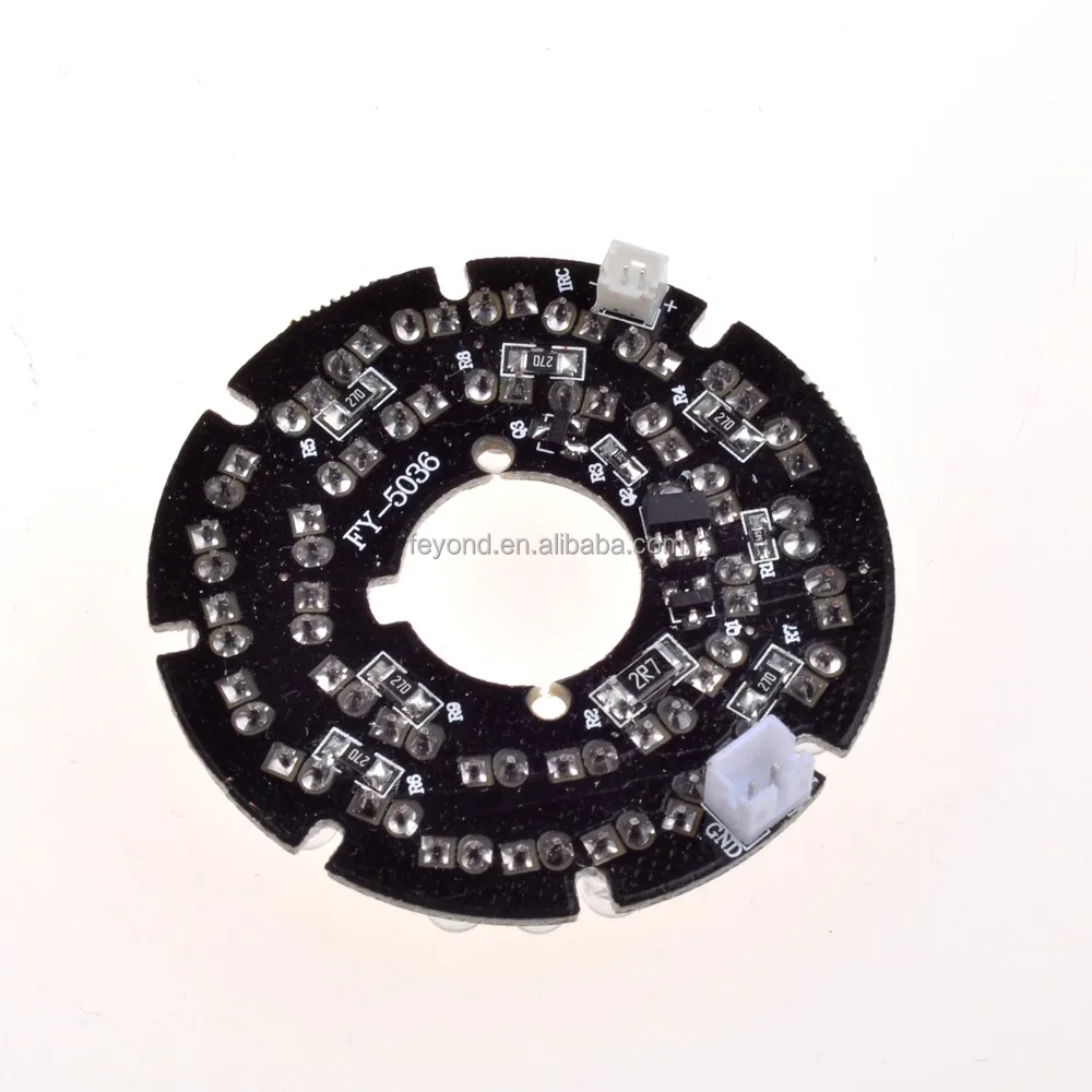 Shenzhen Feyond FY-5036 Infrared LED board 5mm LED PCB Board For CCTV Camera IR 90 Degree bulb 850nm wavelength