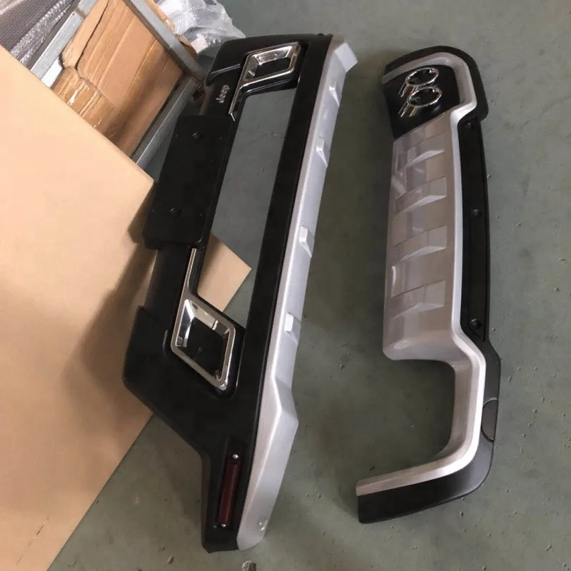 High quality car accessories front & rear bumper protector for jeep Compass 2017