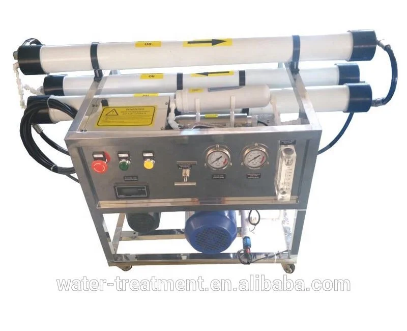 Система обратного осмоса воды 500LPD SWRO устройство для опреснения морской очистка питьевой