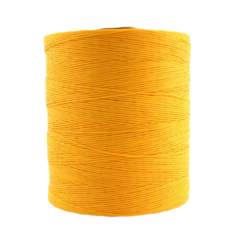 420D/16 Wholesale Linen Wax Thread High Strength spun Polyester Braid Wax Thread Leather lines and bonded Sewing