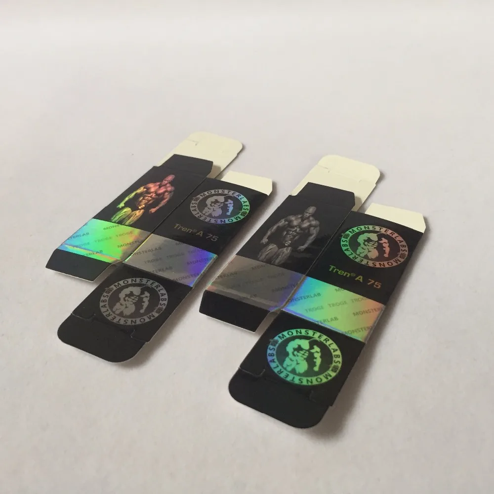 Заказ складной упаковки печати, глянцевая бумага медицины голограмма флаконе поле №