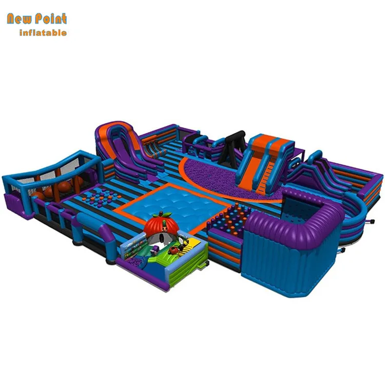 Largest outdoor Inflatable Playground Children theme park for sale