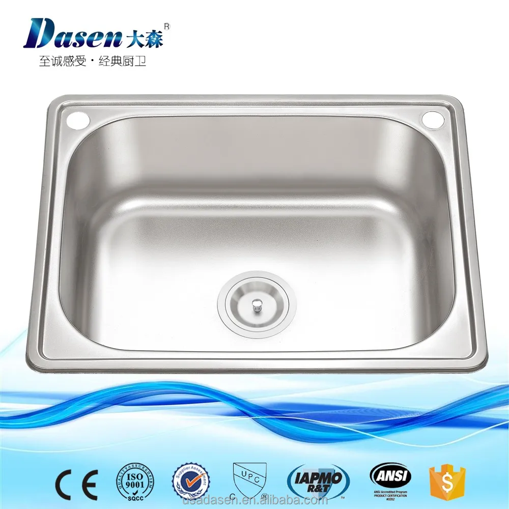Stainless steel mini single bowl topmount flushmount kitchen sink prices sink with tap