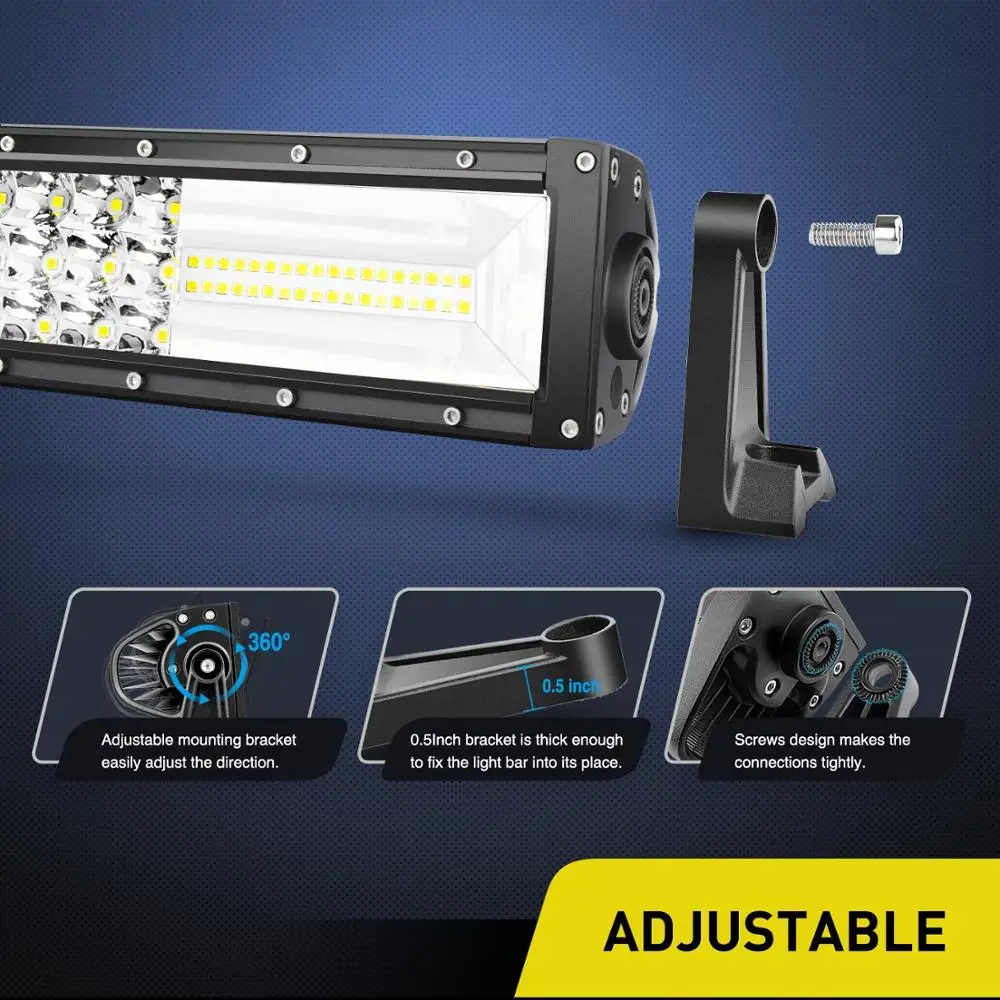 High Lumen 783W 52 Inch Barra De Luz Off Road Truck Car Led Light Bar