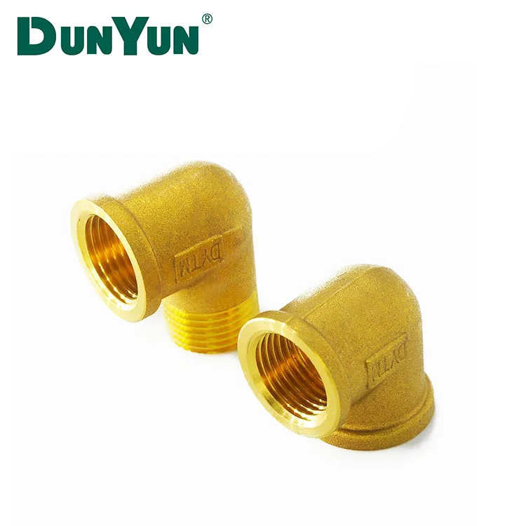 CNC Machining Parts Brass elbow fitting Screw Brass Plumbing Pipe fittings