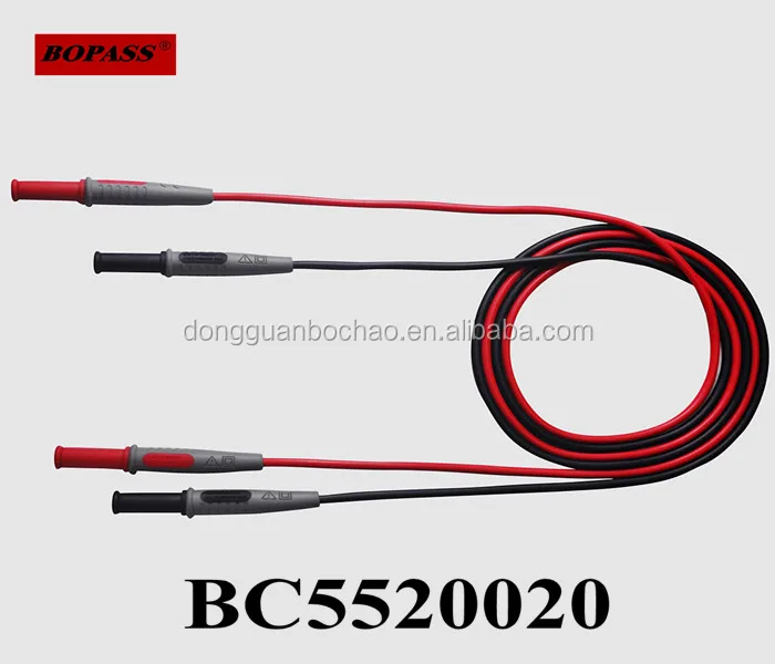 4mm High quality instrument cables flexible test lead connecting leads dongguan