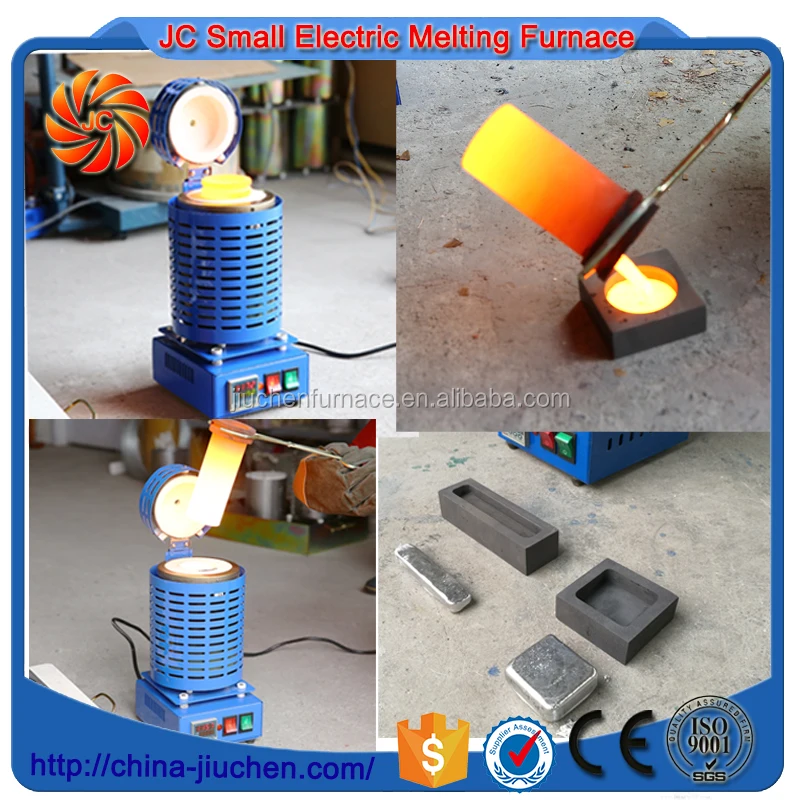 
4KG Small Electric Copper Aluminum Gold Silver Ingot Melting Furnace 