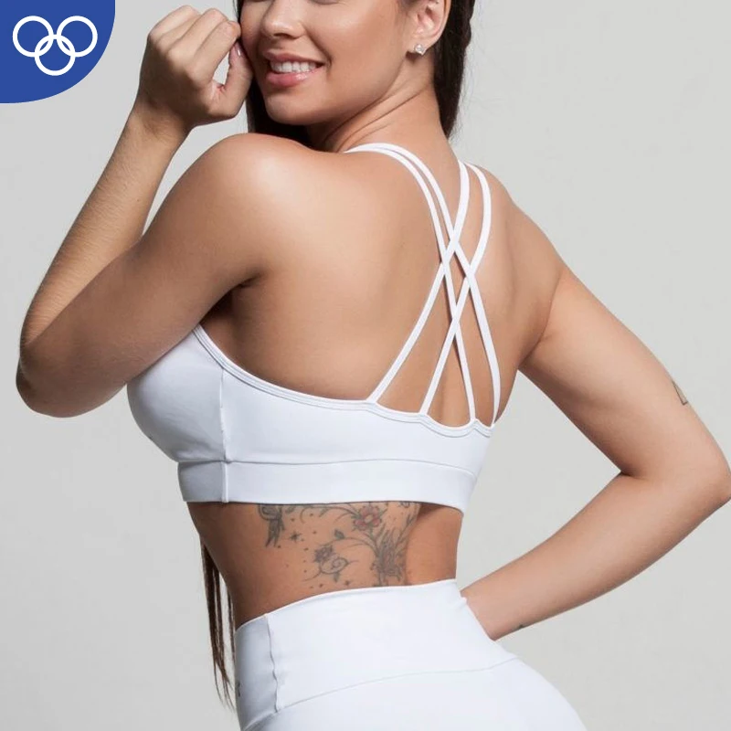 women sportswear gym crop top sexy plus size sports bra